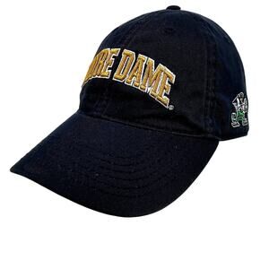 Notre Dame Fighting Irish Legacy Navy Embroidered Canvas Adjustable Cap Hat OS